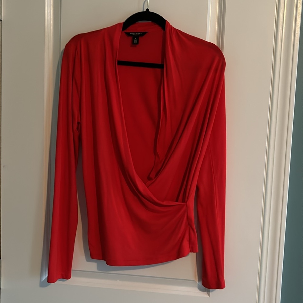 Banana Republic Women’s Threadsoft Wrap Top Size Medium